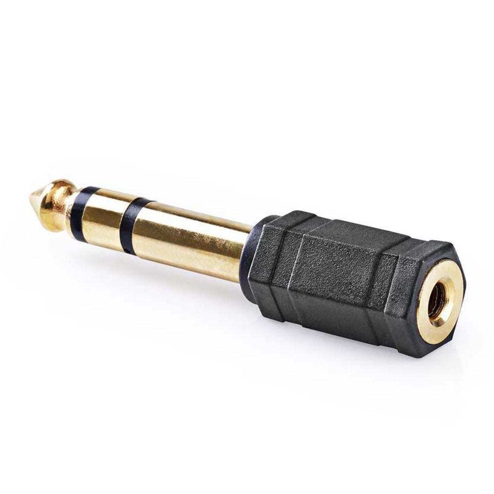 Ficha Adaptadora Jack 6,35Mm Macho / Jack 3,5Mm Fêmea - Tauu,pt