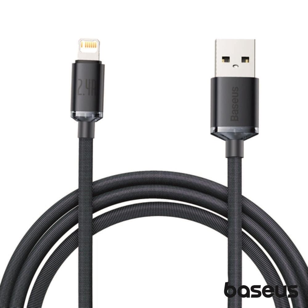 Cabo Usb-A Macho P/ Lightning Macho 2M Crystal Shine Baseus - Tauu.pt
