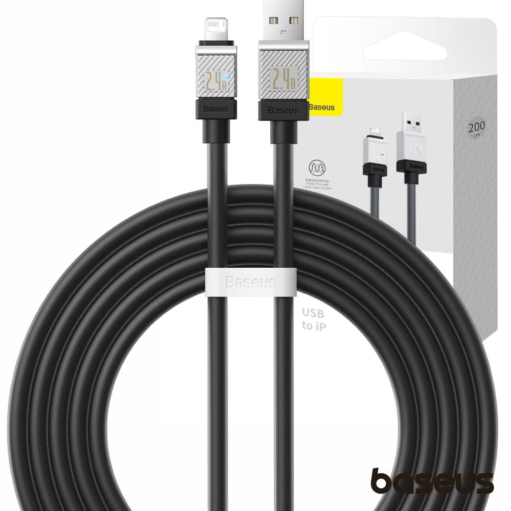 Cabo Usb-A Macho / Lightning Macho 2.4A Coolplay 2M Baseus - Tauu.pt