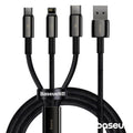 Cabo Usb-A 2,0 Macho P/ Lightning/Usb-C/Microusb 3,5A Baseus - Tauu,pt