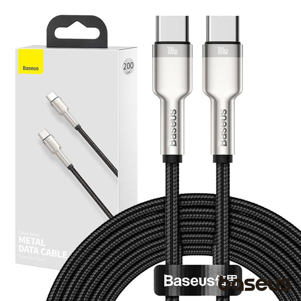 Cabo Usb-C Macho P/ Usb-C Macho 2M Cafule Baseus - Tauu.pt