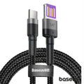 Cabo Usb Hw Qc /  Usb-C 5A 1M 40W Preto Baseus - Tauu,pt
