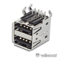 Ficha Usb-A Fêmea Dupla 90° P/ Pcb Velleman - Tauu.pt