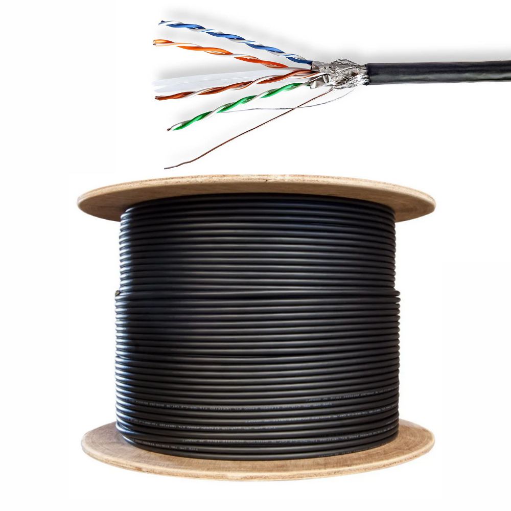 Cabo Ftp Cat6 4X2Xawg23 Rígido 305M Preto - Tauu,pt
