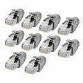 Conjunto 10 Fichas Rj45 Modulares 8P8C Cat7 Ftp Metálicas - Tauu,pt