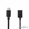 Cabo Usb-A 3.2 Fêmea / Usb-C Macho 15Cm - Tauu.pt
