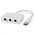 Adaptador Placa Som Usb-C C/ 3 Fichas Jack 3,5Mm - Tauu,pt
