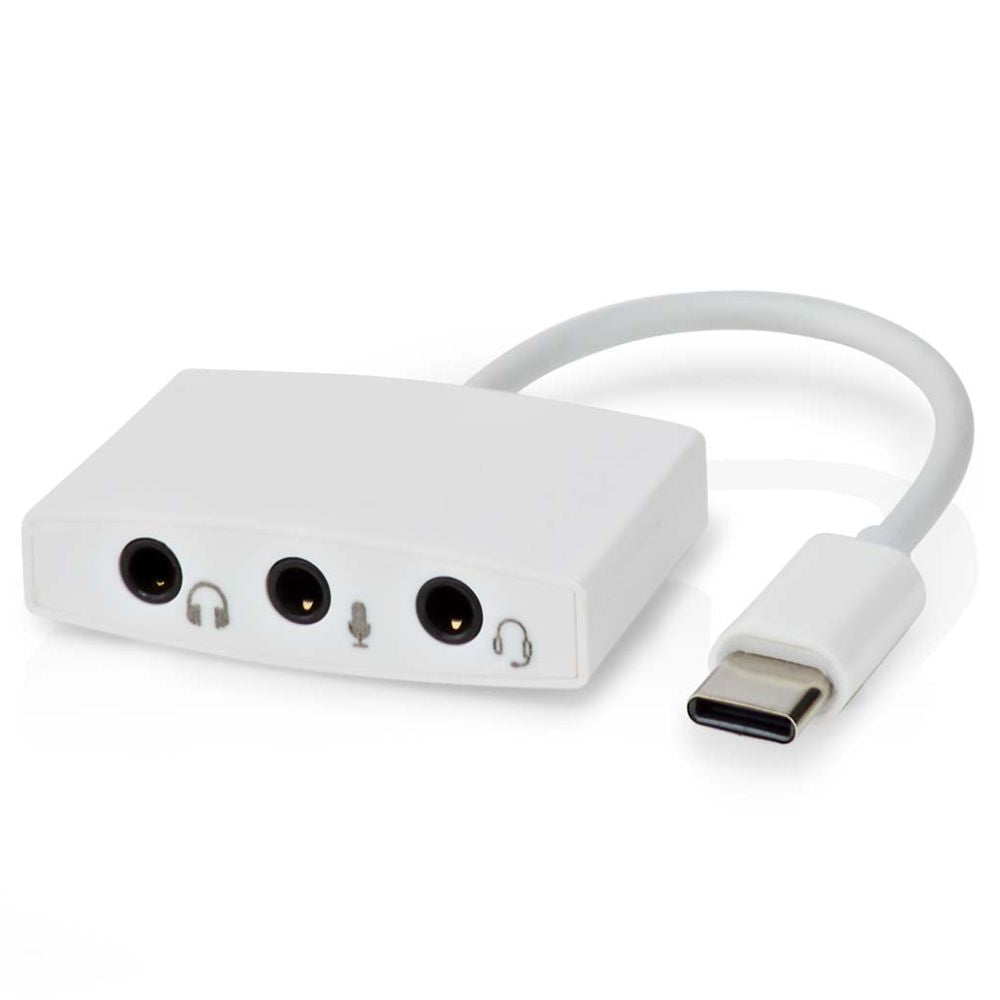 Adaptador Placa Som Usb-C C/ 3 Fichas Jack 3,5Mm - Tauu,pt