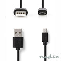 Cabo Usb-A 2.0 Macho / Micro Usb-B 5M Preto Nedis - Tauu.pt