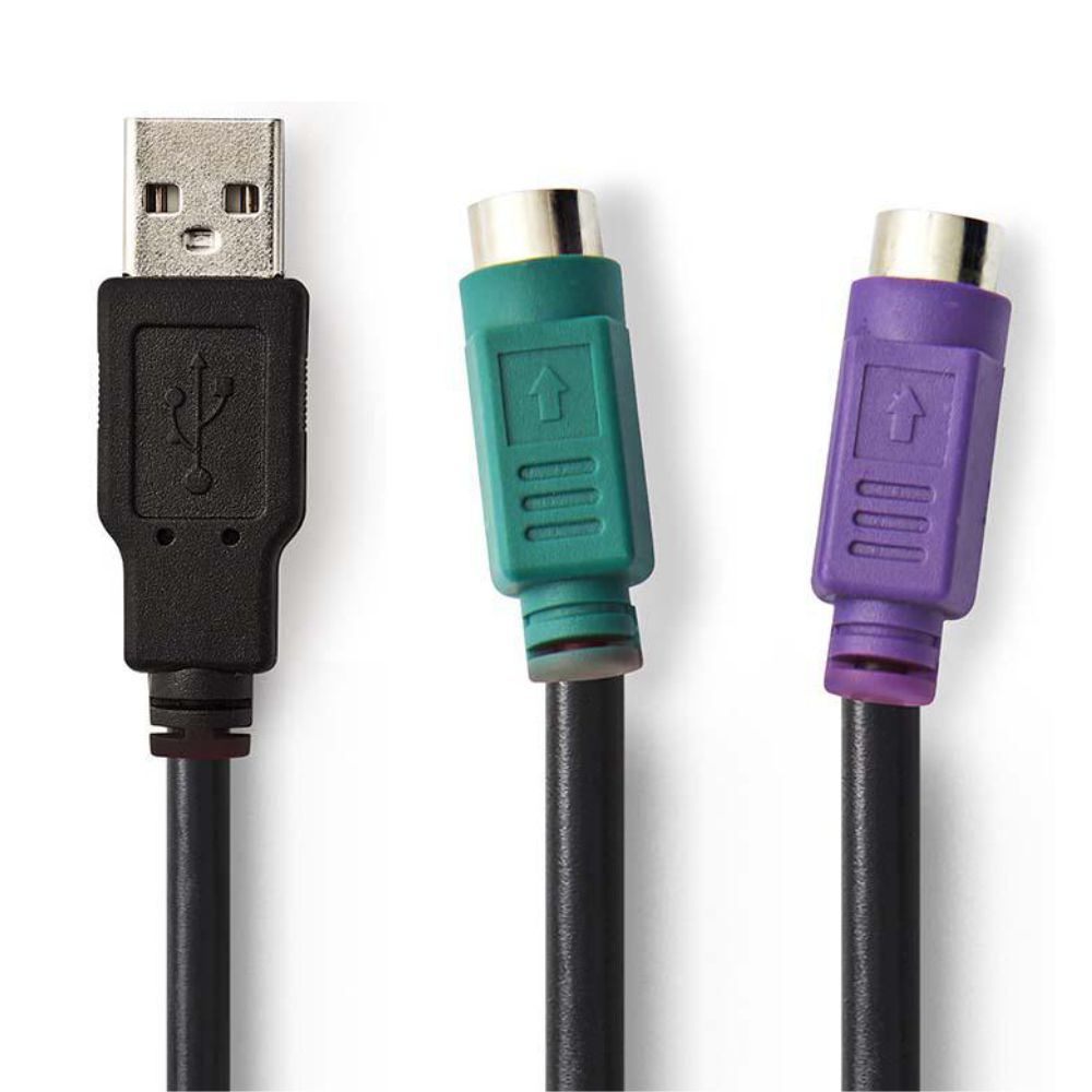 Cabo Adaptador Usb-A Macho / 2X Din 8P Fêmea 0,3M Preto - Tauu,pt