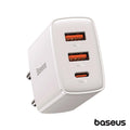 Alimentador Comutado 2 Usb-A / 1 Usb-C Pd 30W Branco Baseus - Tauu.pt