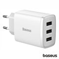Alimentador Comutado 3 Usb-A 17W Branco Baseus - Tauu,pt
