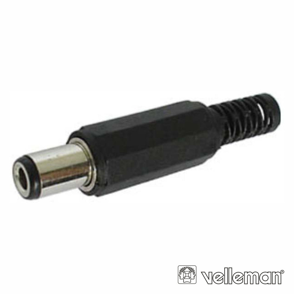 Ficha Alimentação Dc Fêmea Ø3,1X6,3Mm C/ 10Mm P/ Soldar - Tauu,pt