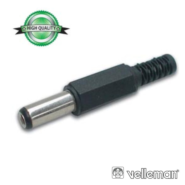 Ficha Alimentação Dc Fêmea Ø2,5X5,5Mm 14Mm P/ Soldar - Tauu,pt