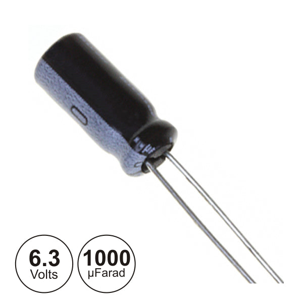 Condensador Electrolitico 1,000Uf 6,3V 105º - Tauu,pt