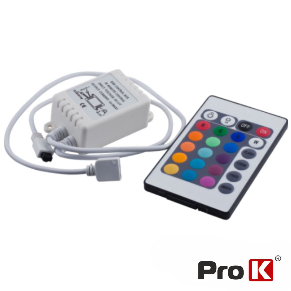 Controlador P/ Fita Leds Rgb 12V C/Comando Prok - Tauu.pt