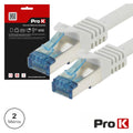 Cabo S/Ftp Cat6E 2M Cinza Prok - Tauu,pt