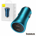 Adaptador Isqueiro 2Xusb-C Pd 40W Golden Contactor Baseus - Tauu,pt