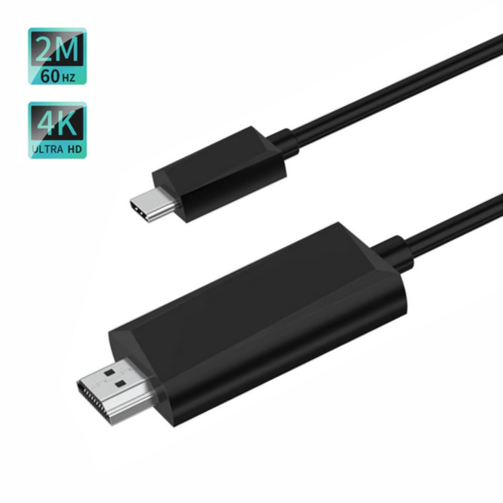 Cabo Hdmi Macho / Usb-C Macho Preto 4K 2M - Tauu.pt