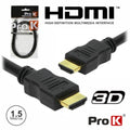 Cabo Hdmi Dourado Macho / Macho 1,4 Preto 1,5M Prok - Tauu,pt