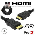 Cabo Hdmi Dourado Macho / Macho 1,4 Preto 5M Prok - Tauu,pt