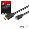 Cabo Hdmi Dourado Macho / Mini Hdmi Macho Preto 1.5M Prok - Tauu.pt