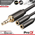 Cabo Jack 3.5Mm Macho / 2 Jack 3.5Mm Fêmea 1M St Prok - Tauu.pt