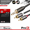 Cabo Jack 3,5Mm Macho St / 2-Rca Macho 2M Prok - Tauu,pt