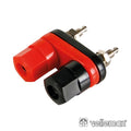 Borne Duplo Vermelho/Preto Conectores Dourados - Tauu.pt