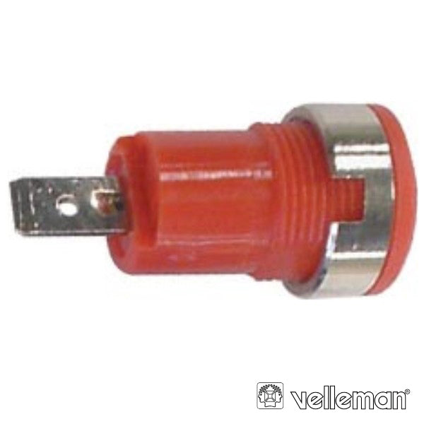 Borne Terminal 4Mm Vermelho Velleman - Tauu,pt