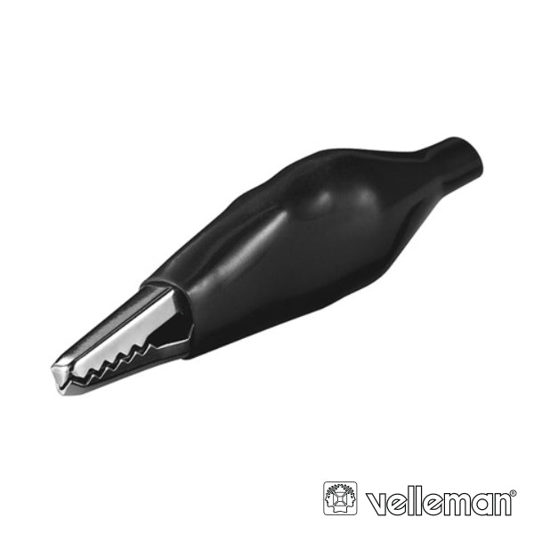 Pinça Crocodilo 27Mm Isolada Preta - Tauu,pt