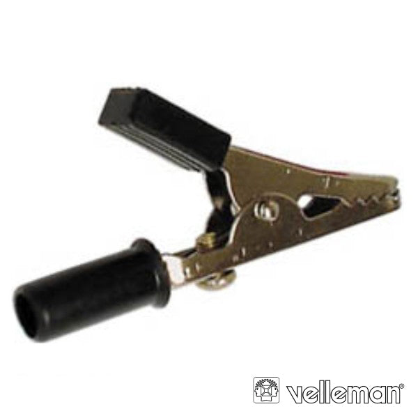 Pinça Crocodilo 55Mm Preta Velleman - Tauu,pt