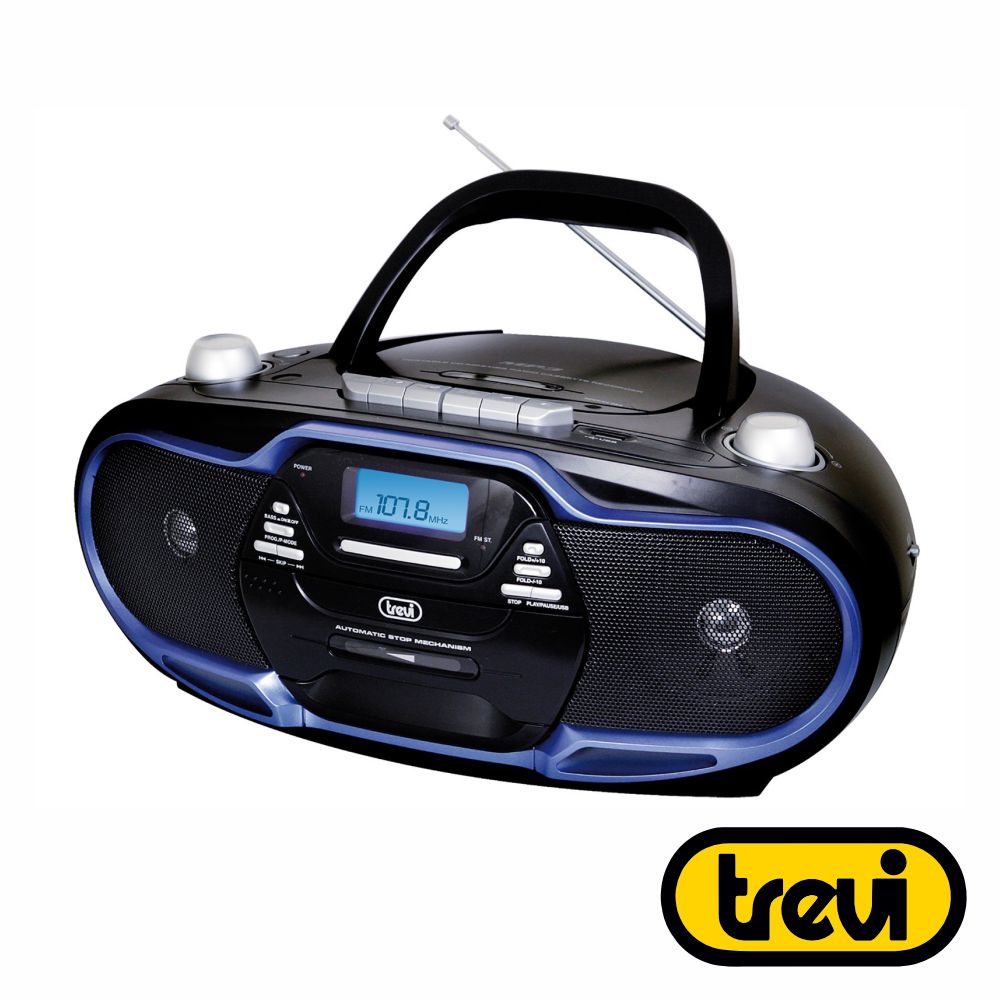 Rádio Portátil Fm Cd/Usb/Cassete 2X10W Trevi - Tauu.pt