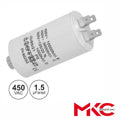 Condensador Arranque 1,5Uf 450V C/ Terminais Faston - Tauu,pt