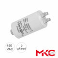 Condensador Arranque 2Uf 450V C/ Terminais Faston - Tauu,pt
