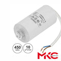 Condensador Arranque 10Uf 450V C/ Fios - Tauu.pt