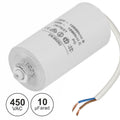 Condensador Arranque 10Uf 450V + Terra C/ Fios - Tauu,pt