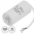Condensador Arranque 16Uf 450V + Terra C/ Fios - Tauu,pt