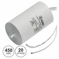 Condensador Arranque 20Uf 450V + Terra C/ Fios - Tauu,pt