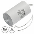 Condensador Arranque 5Uf 450V + Terra C/ Fios - Tauu,pt