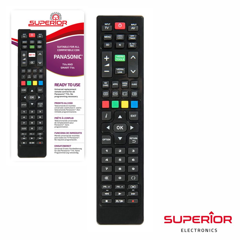 Comando Tv Universal Lcd/Led Panasonic Smart Tv - Tauu,pt