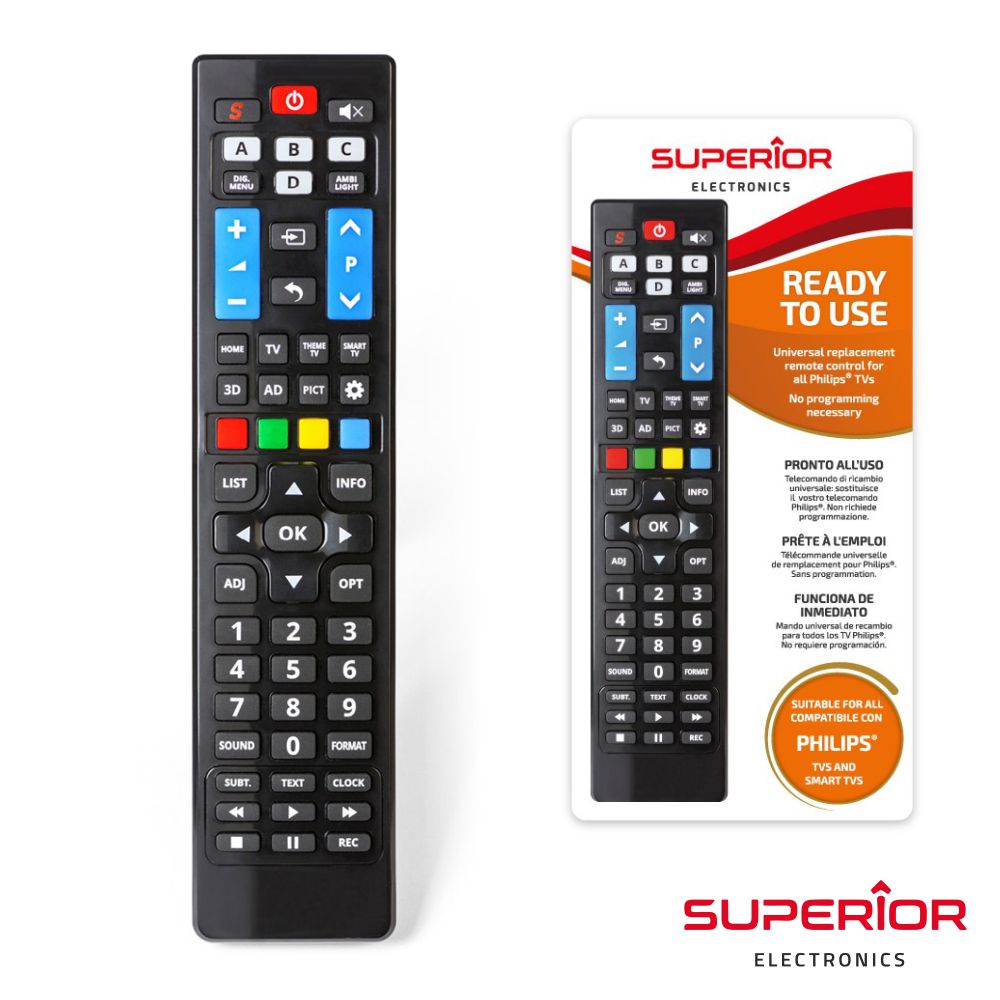 Comando Tv Universal Lcd/Led Philips Smart Tv - Tauu,pt