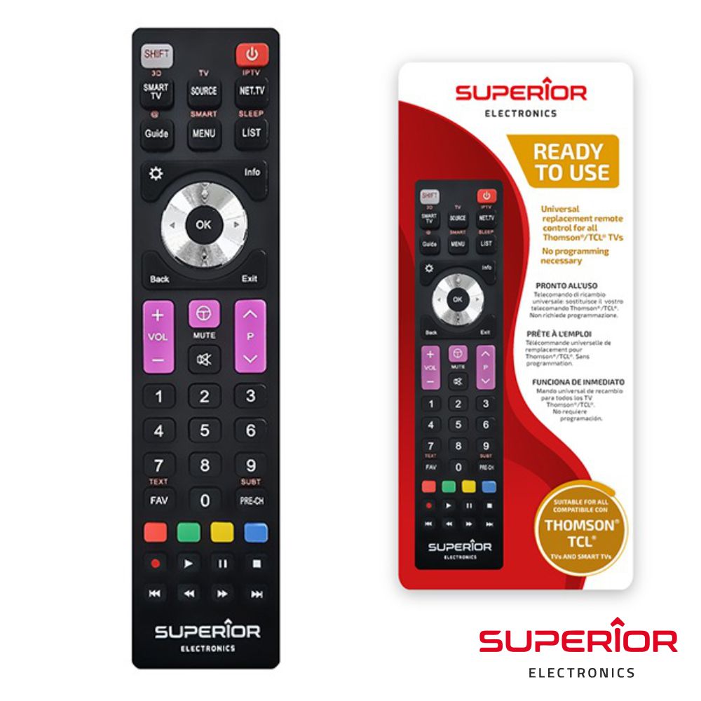 Comando Tv Universal Lcd/Led Thomson/Tcl Smart Tv - Tauu,pt