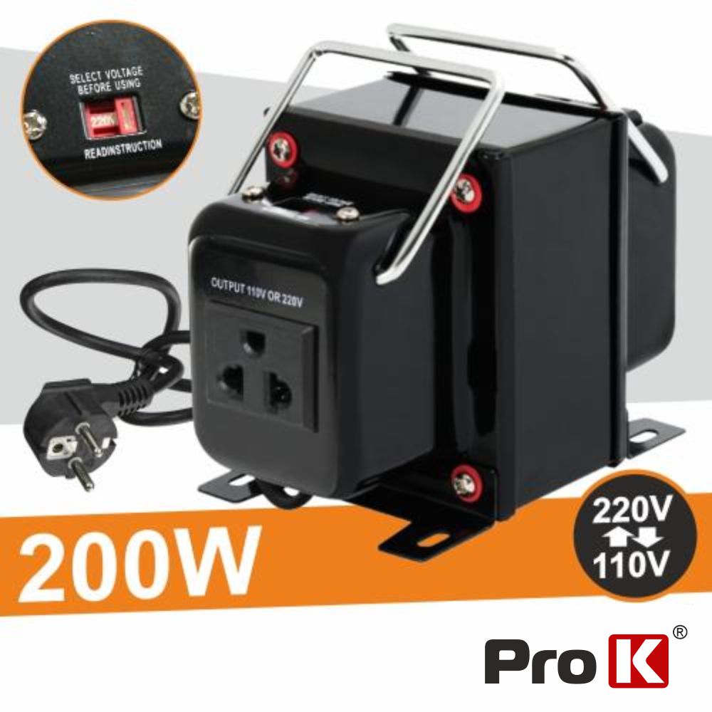 Alimentador 110V-220V / 220V-110V 200W Prok - Tauu,pt