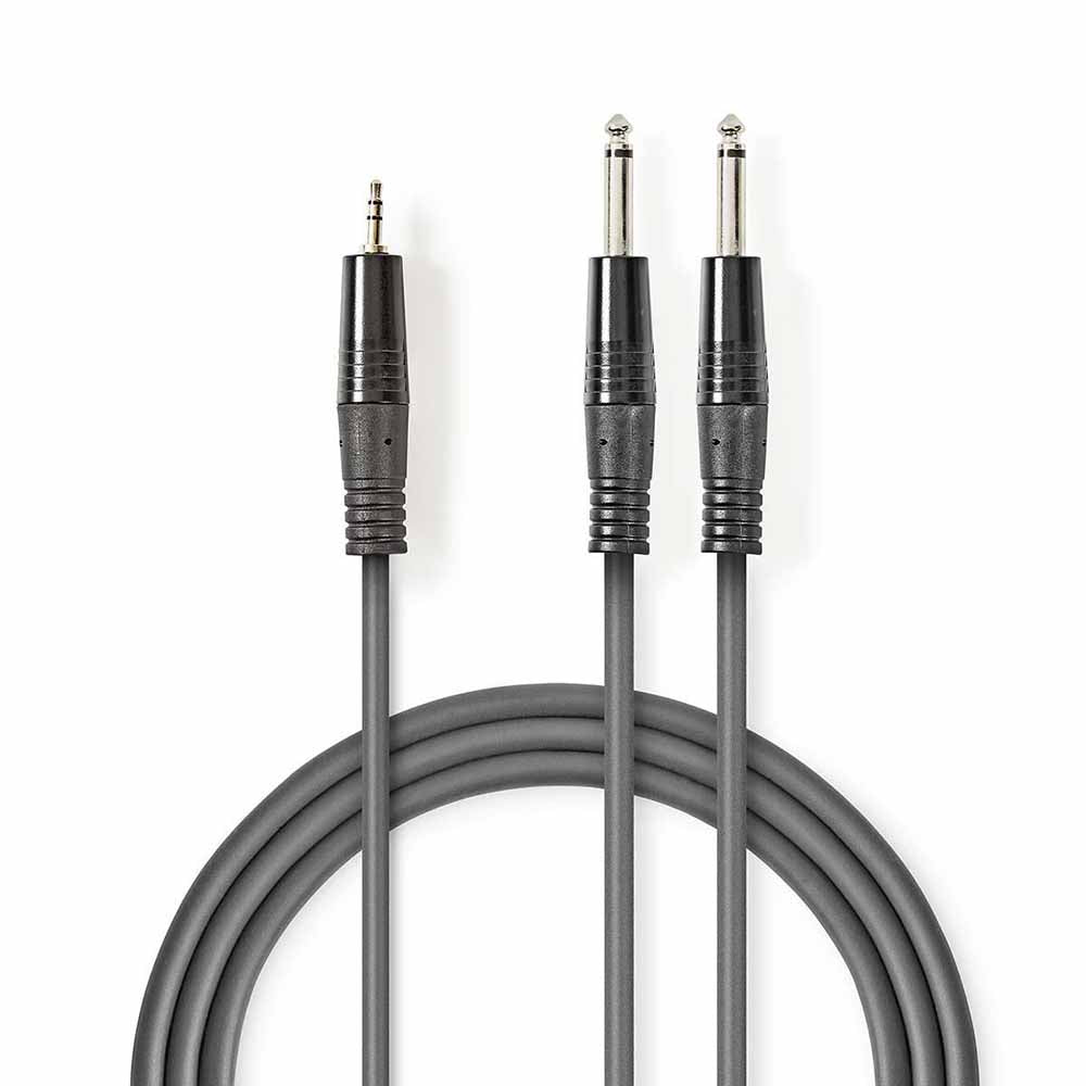 Cabo Jack 3,5Mm Macho St / 2X Jack 6,35Mm Macho Mn 1,5M - Tauu,pt