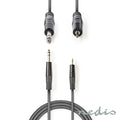 Cabo Jack 6,35Mm Macho / Macho 3,5Mm 1,50M Nedis - Tauu,pt