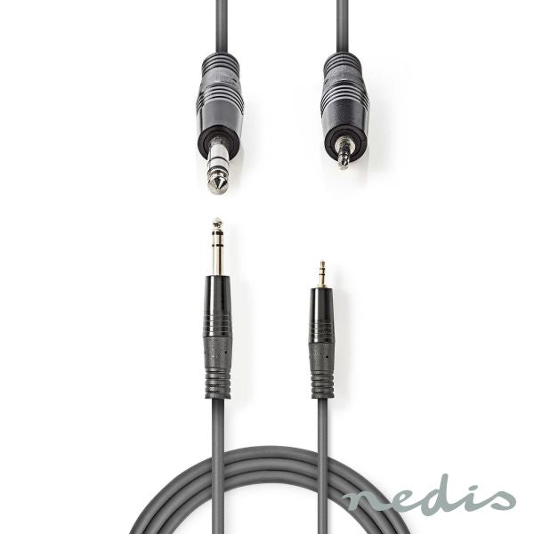 Cabo Jack 6,35Mm Macho / Macho 3,5Mm 1,50M Nedis - Tauu,pt