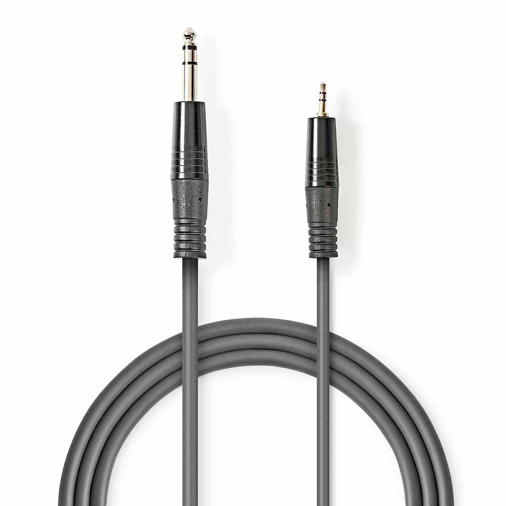 Cabo Jack 6.35Mm Macho / Macho 3.5Mm 1.50M Nedis - Tauu.pt