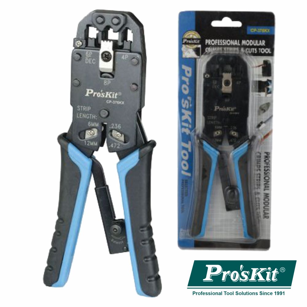 Alicate De Cravar Rj45/Rj11/Rj12/Rj22 Proskit - Tauu.pt