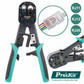 Alicate De Cravar Rj45/Rj11/Rj12 Passante Proskit - Tauu.pt